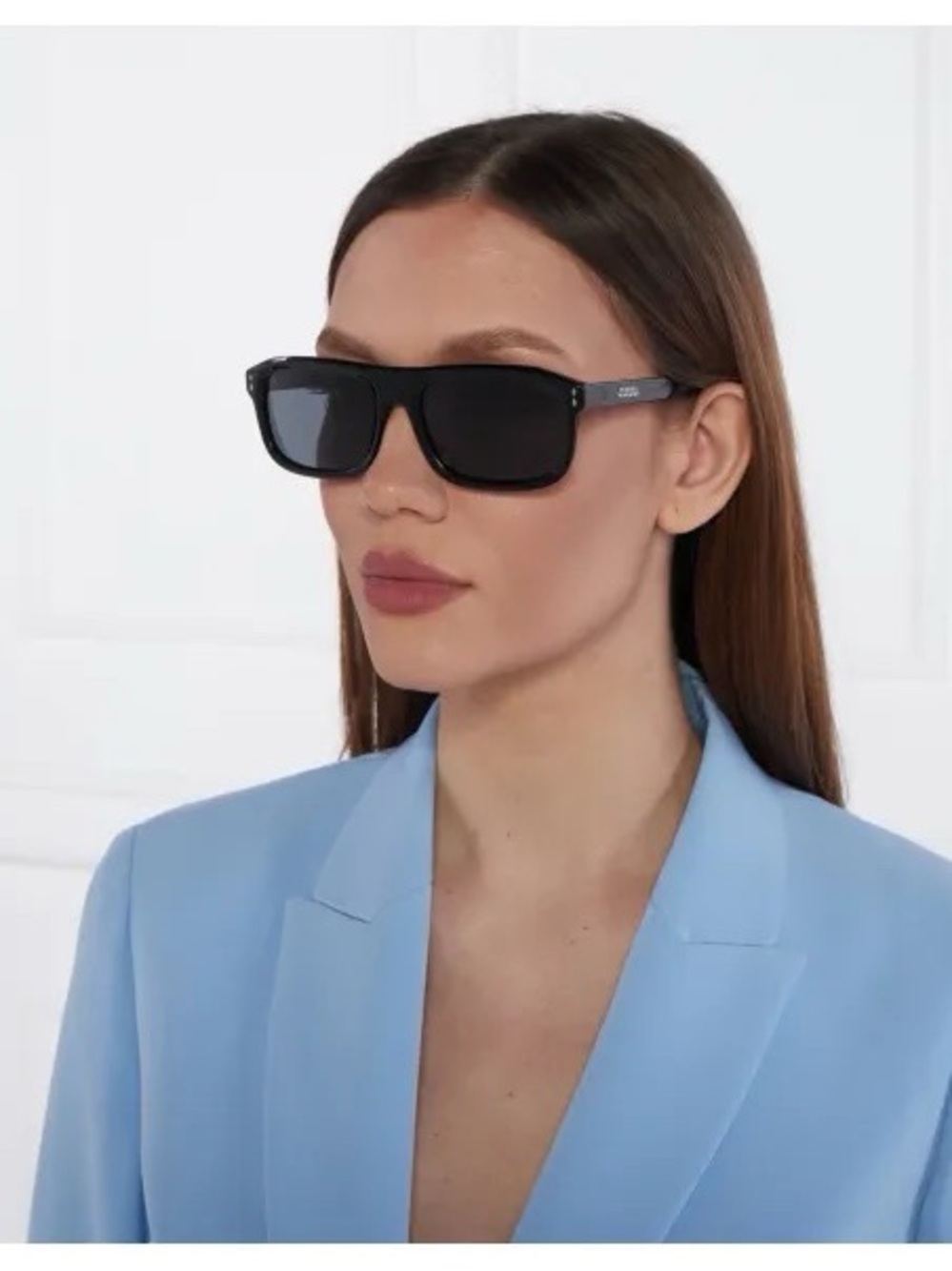 Isabel Marant Classic Black Rectangle Sunglasses 0110